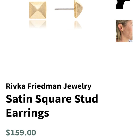 RIVKA FRIEDMAN Pyramid Stud Earrings - Picture 7 of 7